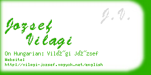 jozsef vilagi business card